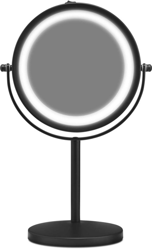 Gillian Jones Table Mirror With Led Light & X10 Magnification Black