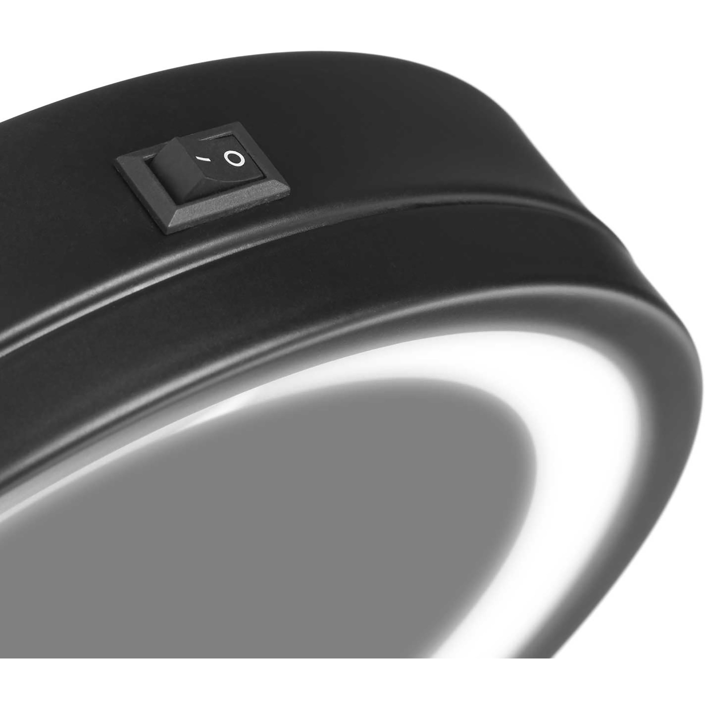 Gillian Jones Table Mirror With Led Light & X10 Magnification Black (obrázok 4)