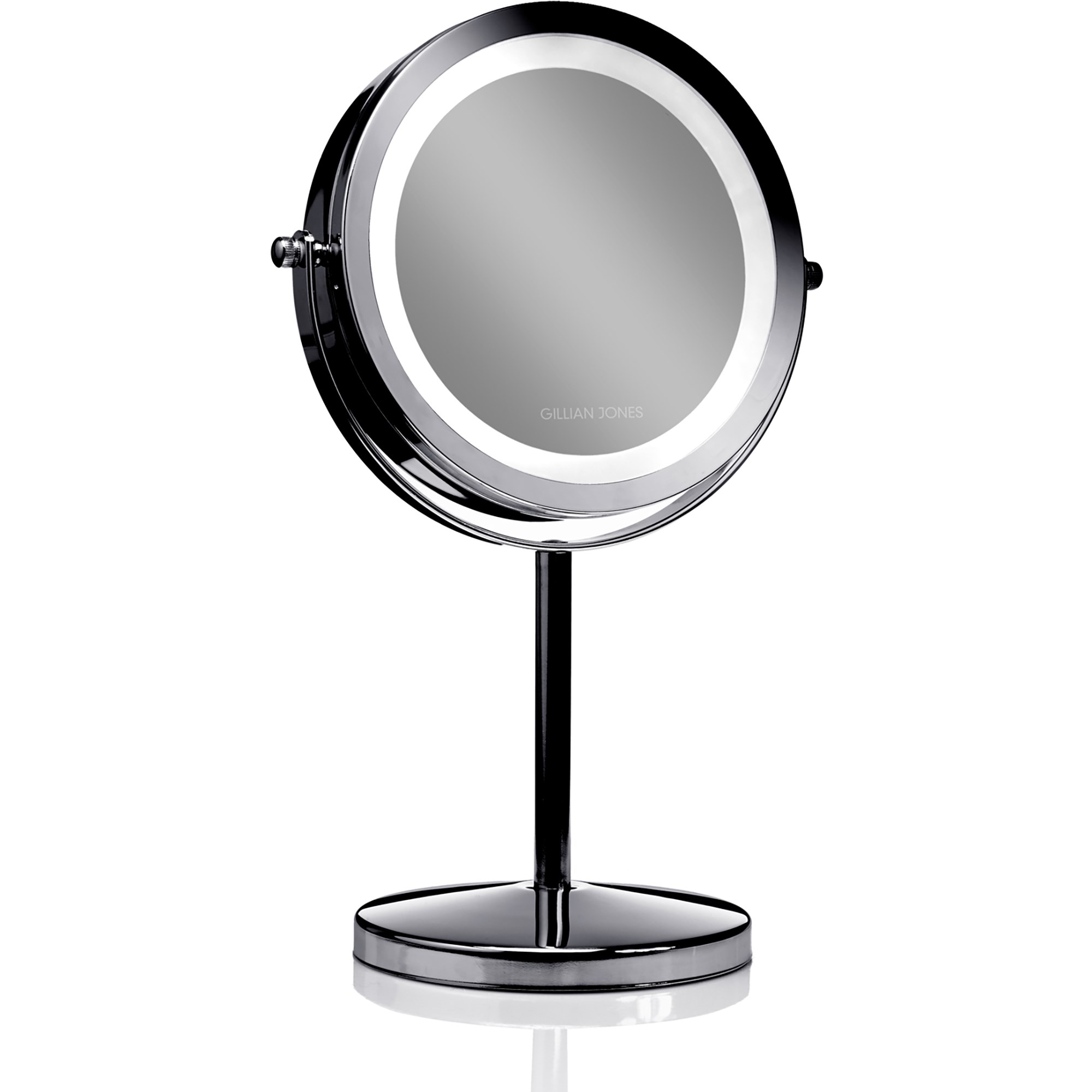 Gillian Jones Table Mirror with LED Light x1/10 Magnification Gunsmoke