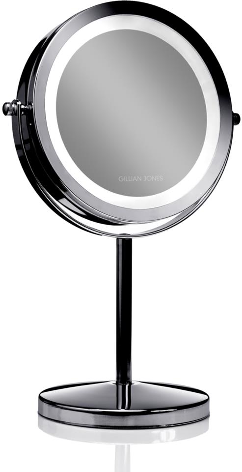 Gillian Jones Table Mirror with LED Light x1/10 Magnification Gunsmoke