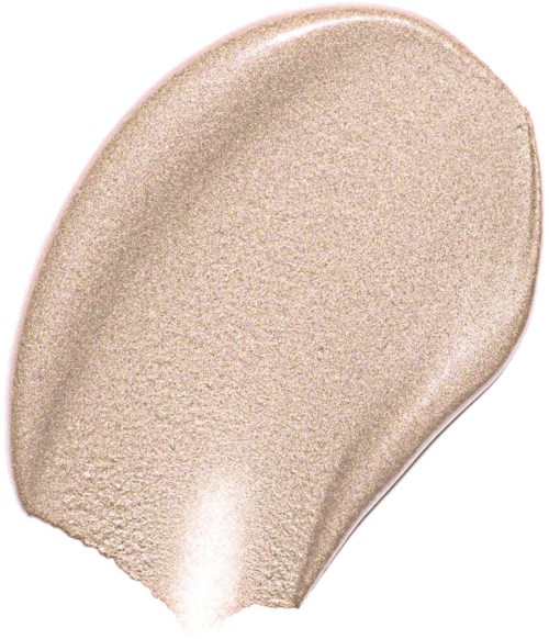 Een grote make-up kwast met een dichte, ronde kop, taps toelopende handvat en zachte haren.