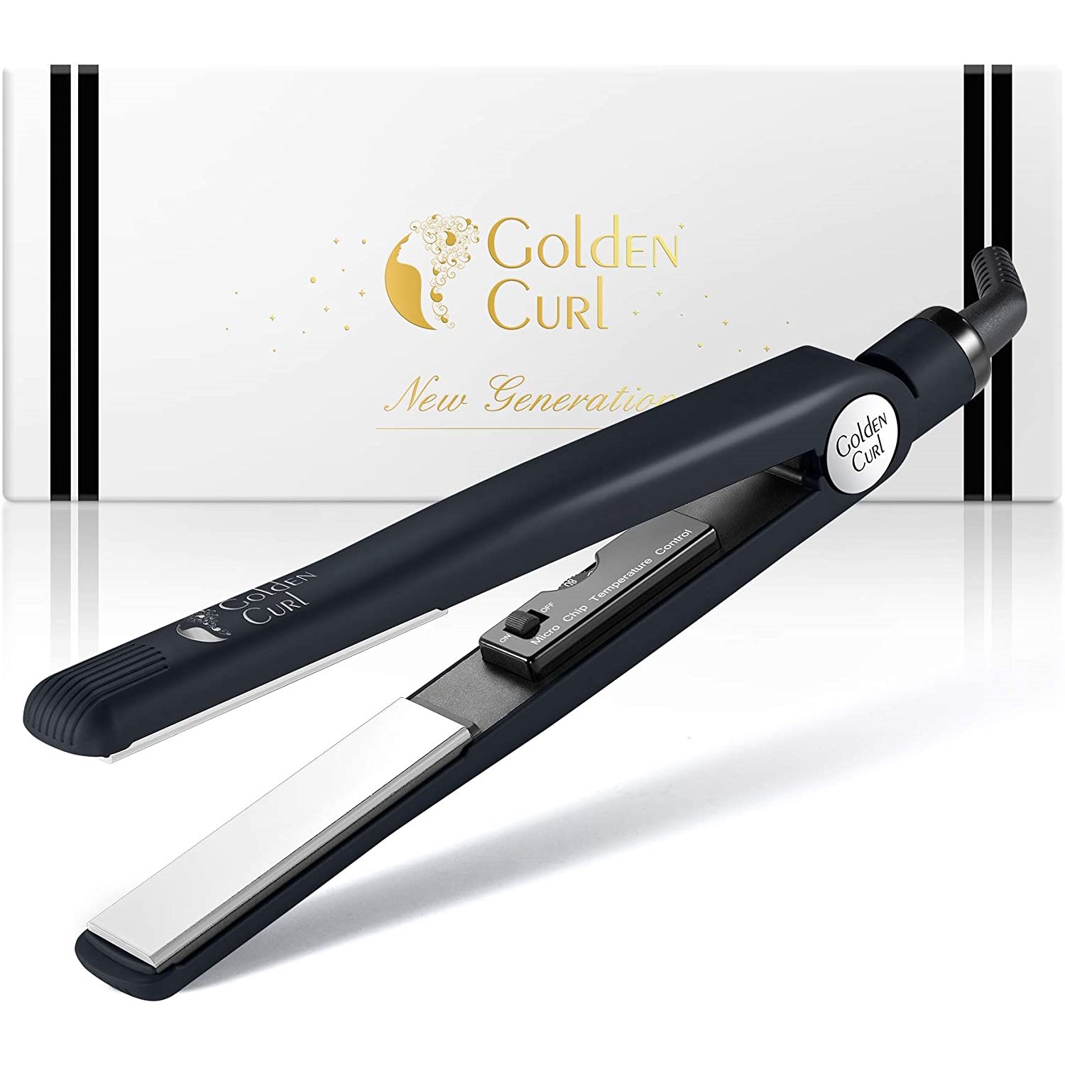 Läs mer om Golden Curl 829 Black/ White Straightener