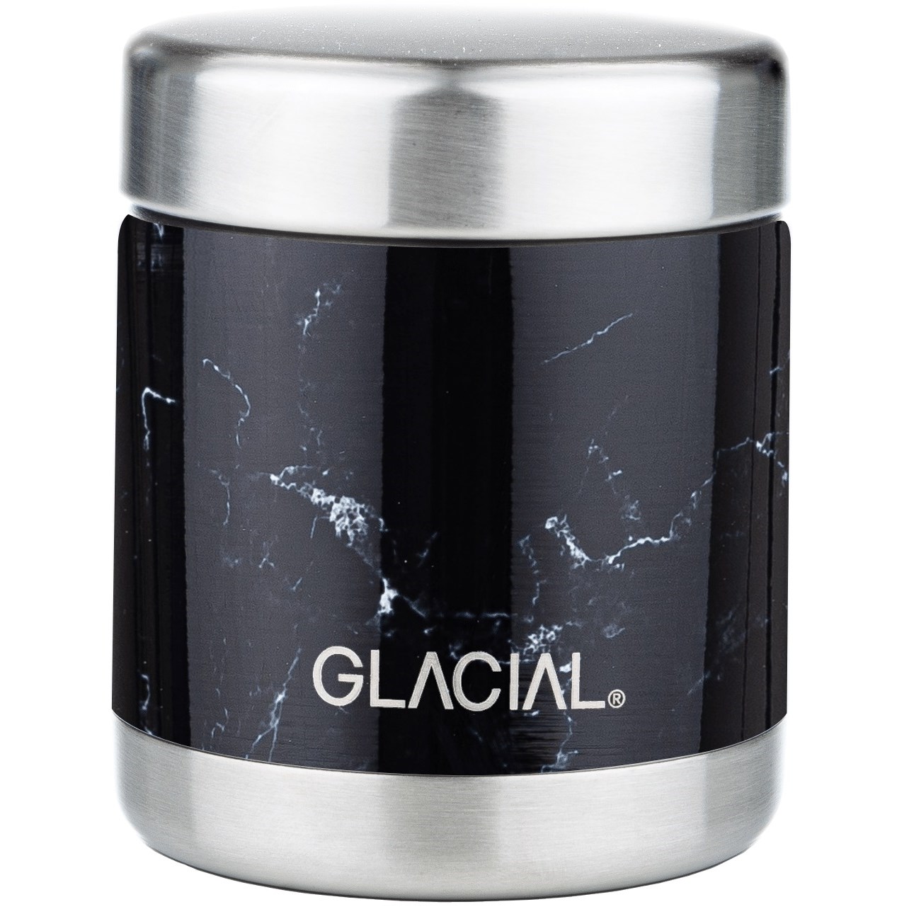 Läs mer om Glacial Food Jar Black Marble