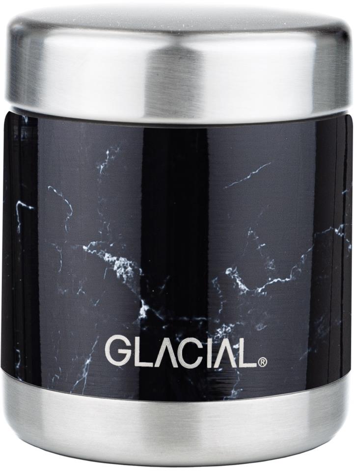 GLACIAL Food Jar Black Marble 450 ml
