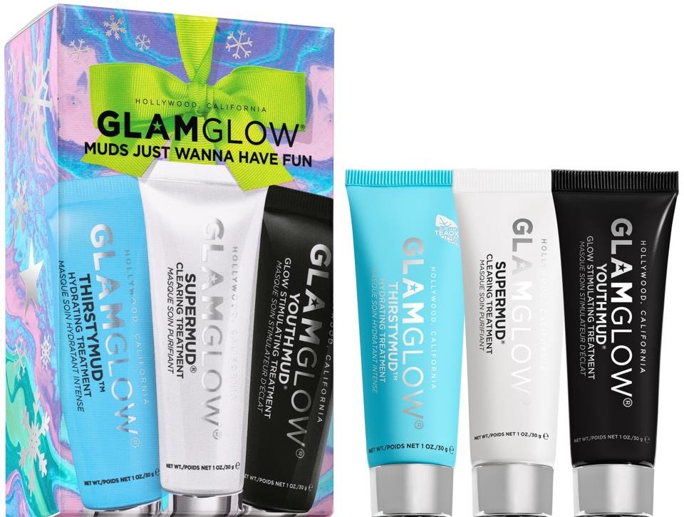 Glamglow Muds Just Wanna Have Fun Pore-Clearing, Smoothing & Hydrating Mask Party Pack
