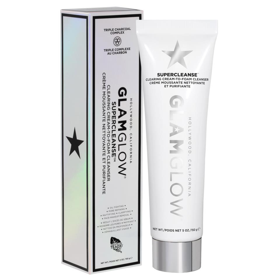 GlamGlow Supercleanse Clearing Cream-To-Foam Cleanser 150 ml