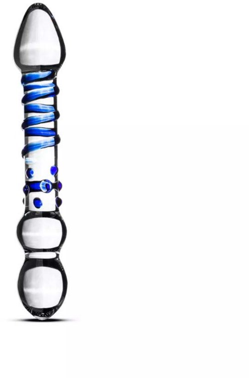Gläs Sensual Glass Beaded Double Dildo