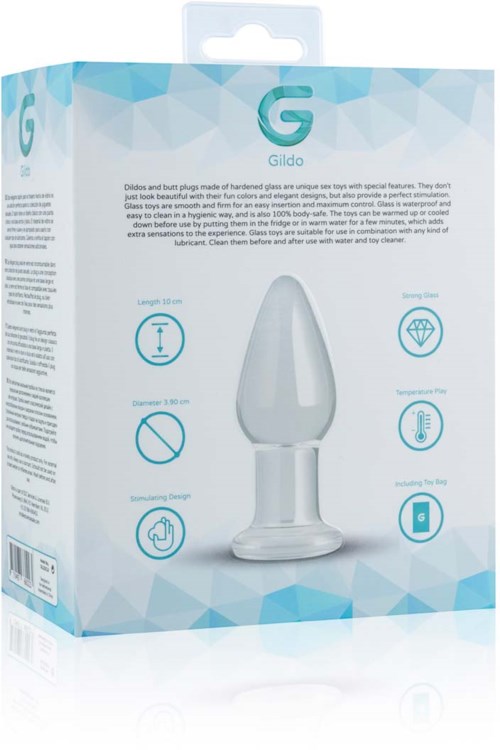 anal giant plug Gläs Sensual Glass Butt Plug