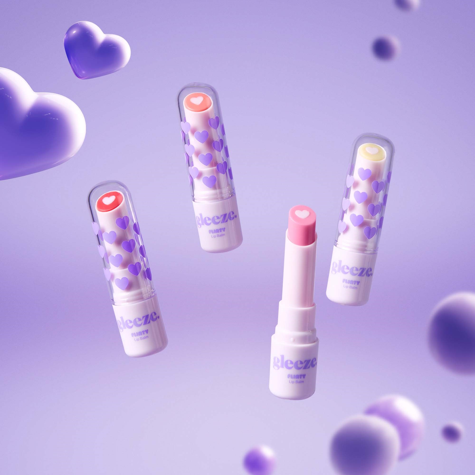 Gleeze Flirty Lip Balm Peach Pout (obrázok 4)