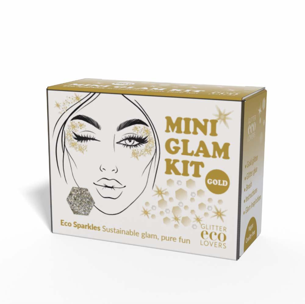 Glitter Eco Lovers Gold Mini Glam Kit | lyko.com