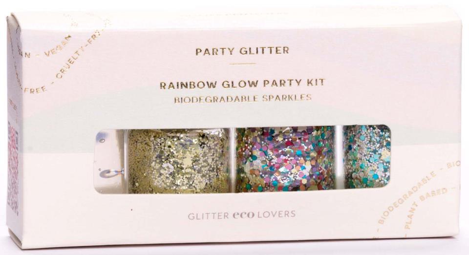 Glitter Eco Lovers Rainbow Glow Party Kit