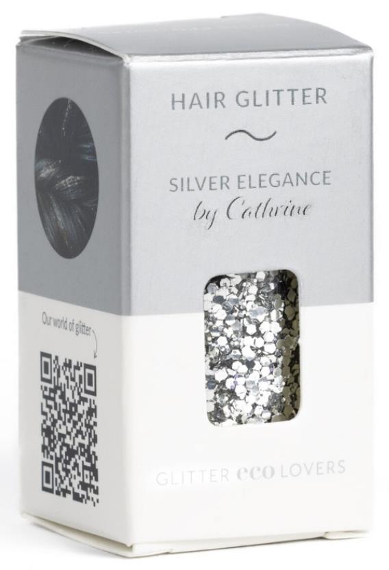 Glitter Eco Lovers Silver Elegance hair glitter