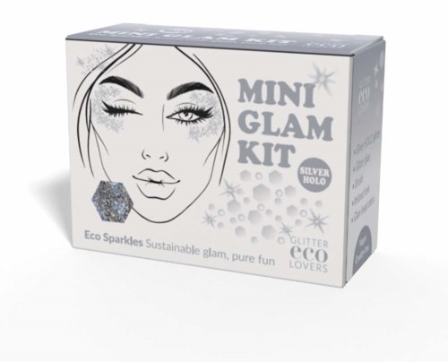 Glitter Eco Lovers Silver Holo Mini Glam Kit