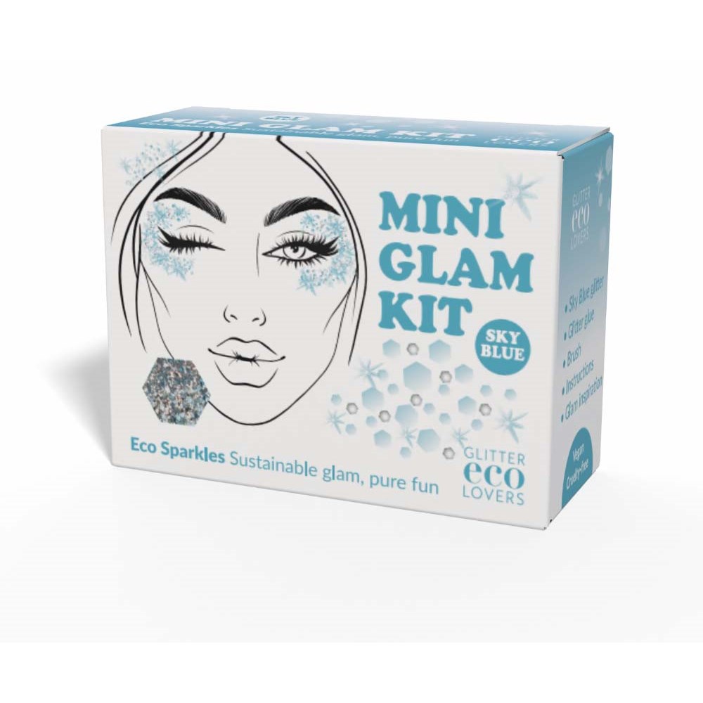 Glitter Eco Lovers Sky Blue Mini Glam Kit