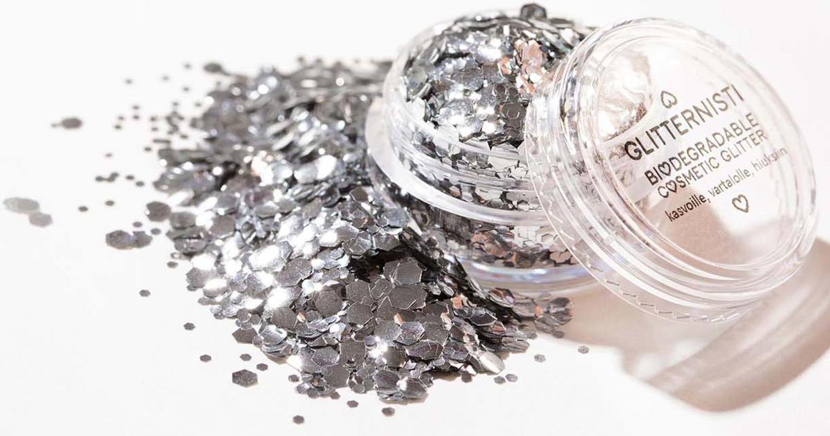 Glitternisti Cosmetic Glitter Chunky Silver Mix
