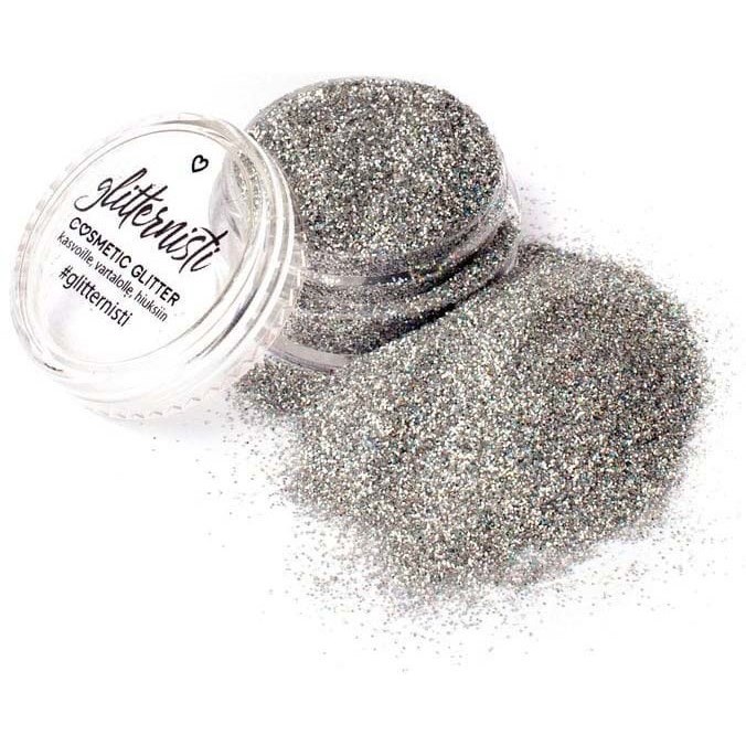 Läs mer om Glitternisti Only Silver Cosmetic Glitter 5 ml