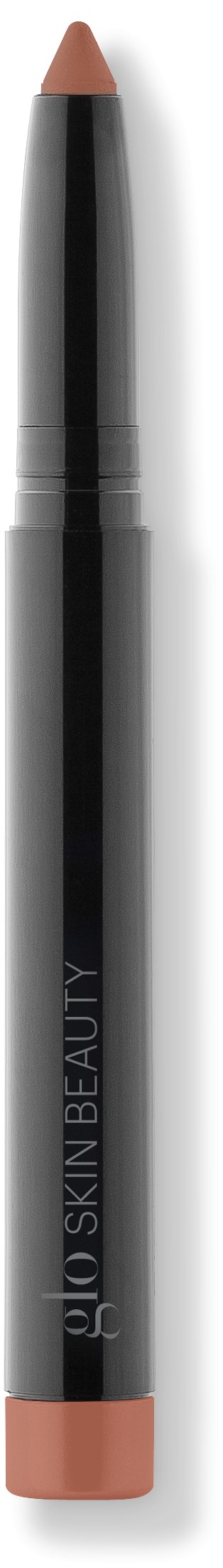Ein schwarzer und silberner Make-up-Stift mit beigem Ende und Boden, beschriftet 'SKIN BEAUTY'.