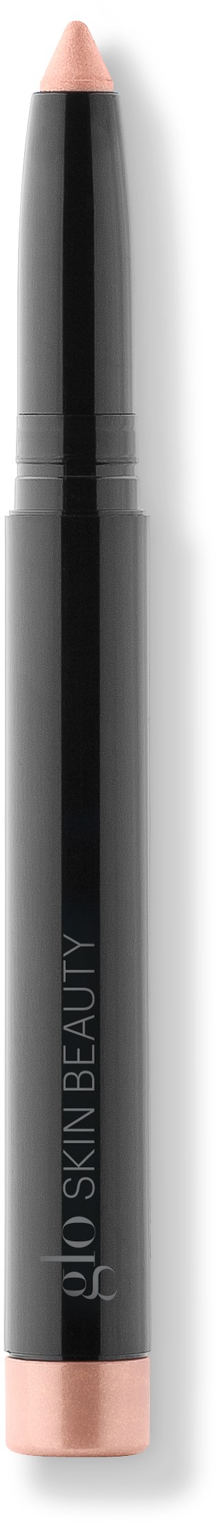 Ein kosmetisches Produkt in Bleistiftform, schwarz mit rosa Spitze, beschriftet "SKIN BEAUTY."