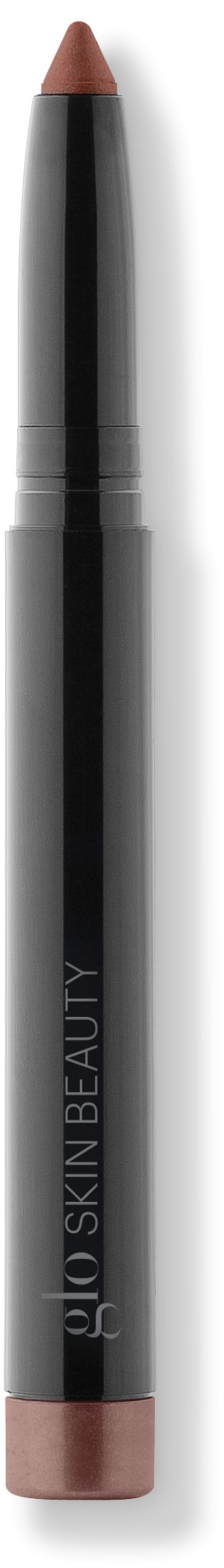 Ein schwarzer und silberner Eyeliner-Stift mit beigefarbener Spitze, mit 'SKIN BEAUTY' beschriftet.