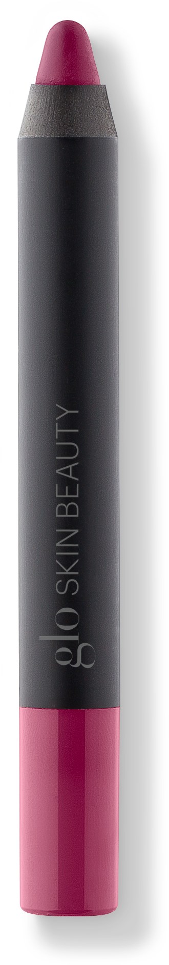 En svart og rosa sminkepenn med avrundet spiss, merket 'glo SKIN BEAUTY'.