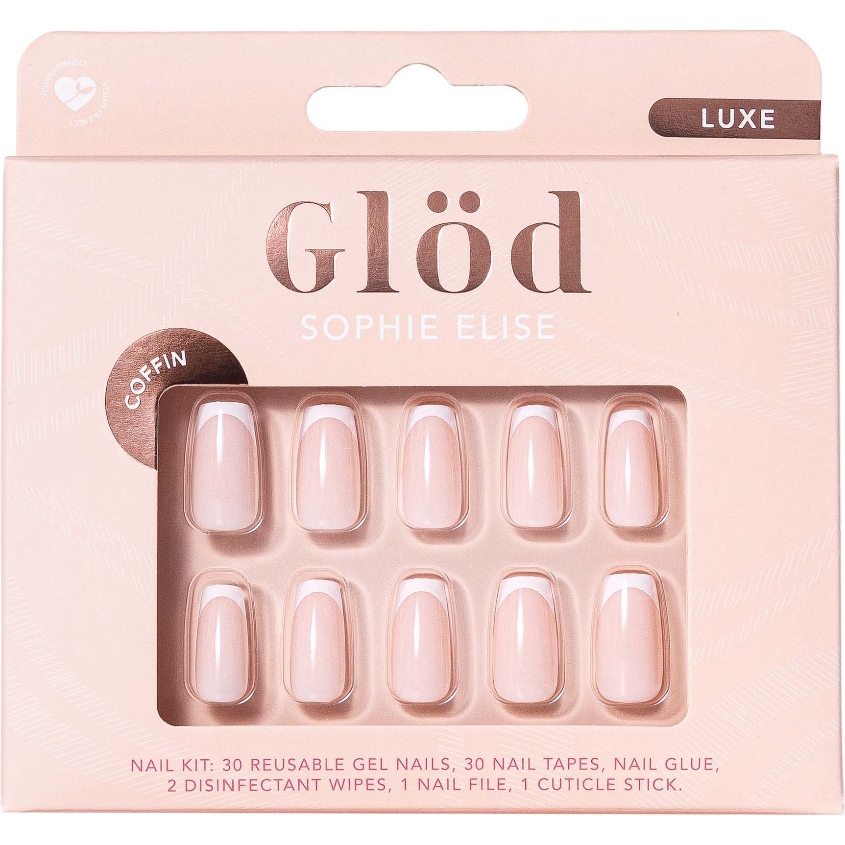 Gl&ouml;d Sophie Elise Gel Nails Coffin Luxe