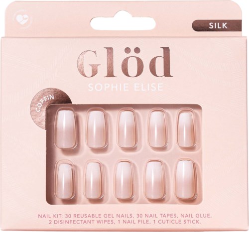 Glöd Sophie Elise Gel Nails Coffin Silk