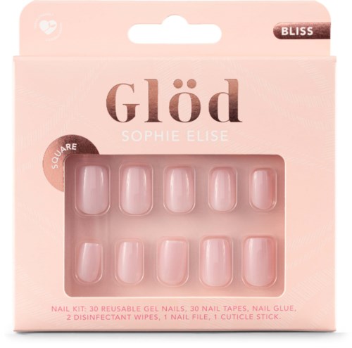 Glöd Sophie Elise Gel Nails Square Bloss