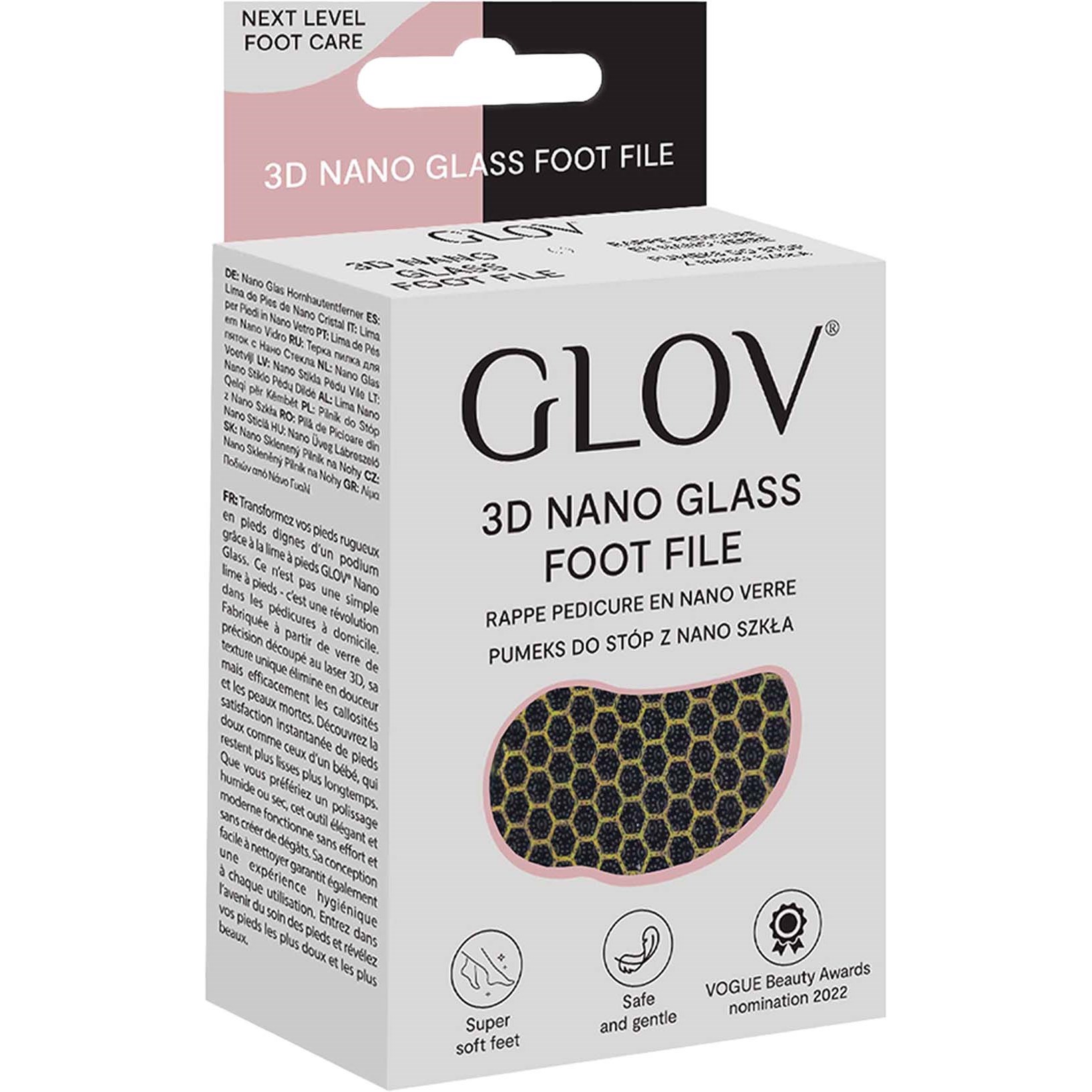 GLOV 3D Nano Glass Foot File Black (zdjęcie 4)