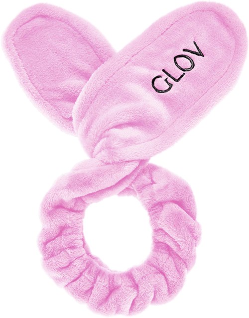 GLOV Bunny Ears Headband 2-In-1 Hair Protecting Headband And Hair Tie Pink