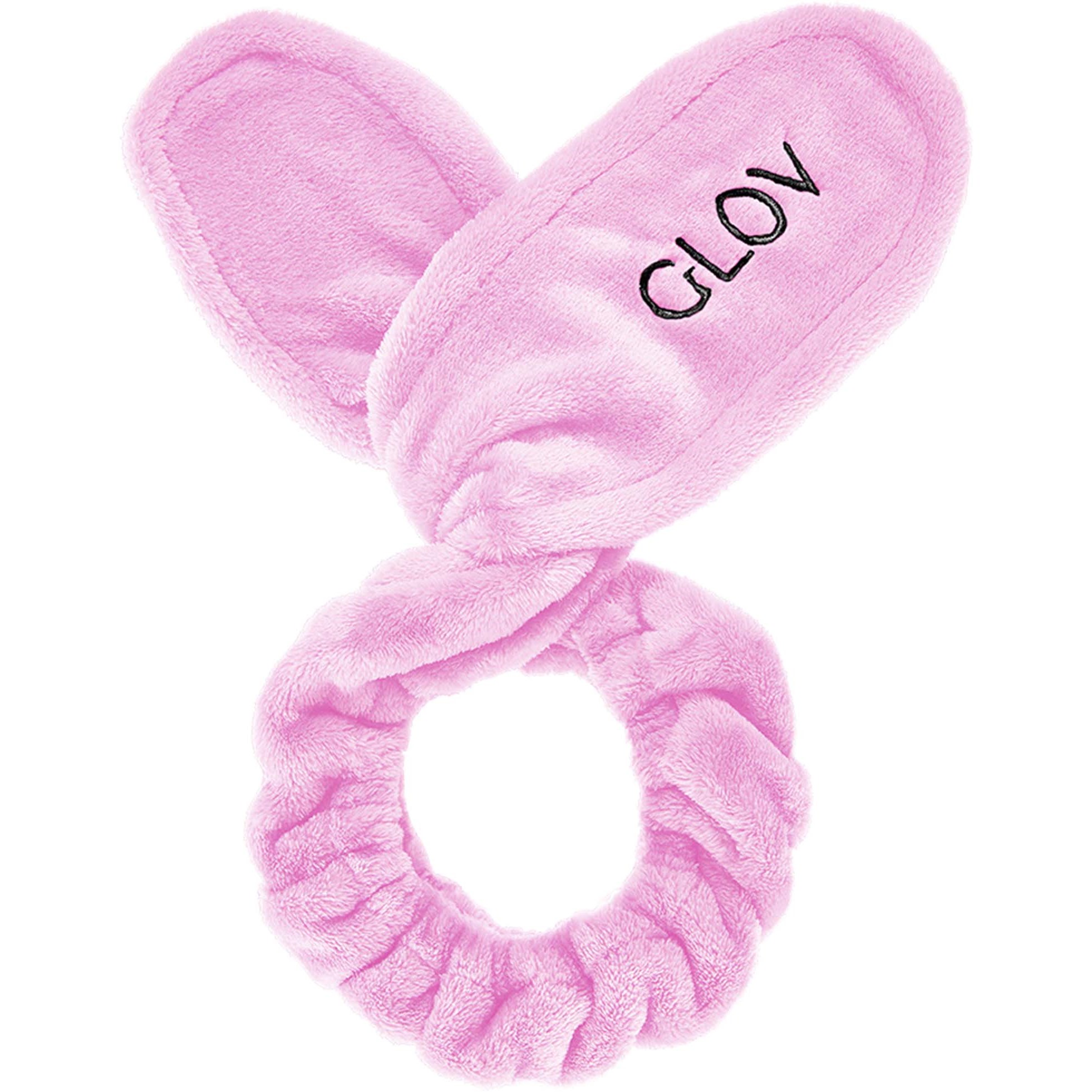 GLOV Bunny Ears Headband 2-In-1 Hair Protecting Headband And Hair Tie Pink