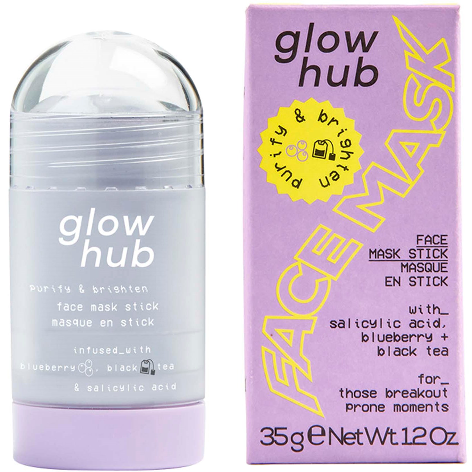 Bilde av Glow Hub Purify & Brighten Face Mask Stick 35 G