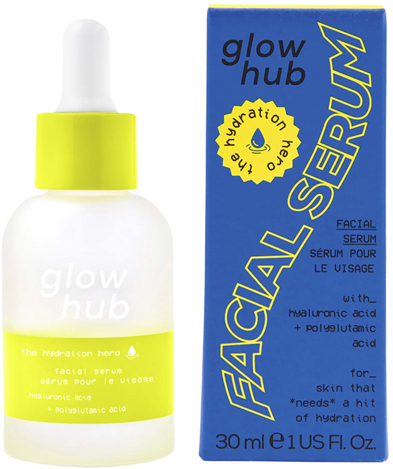 Glow Hub Intro To Acids The Hydrate Hero Serum 30 Ml