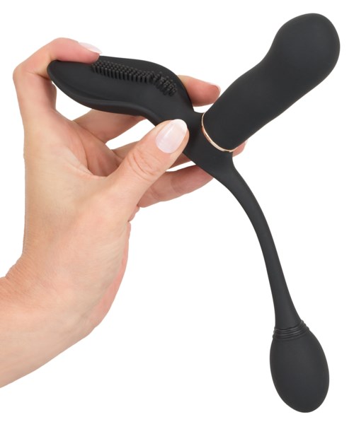 GoGasm Pussy & Ass Vibrator Black