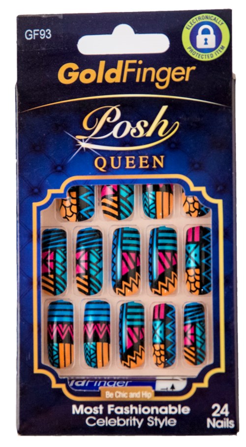 Gold Finger Fashion Nails 93