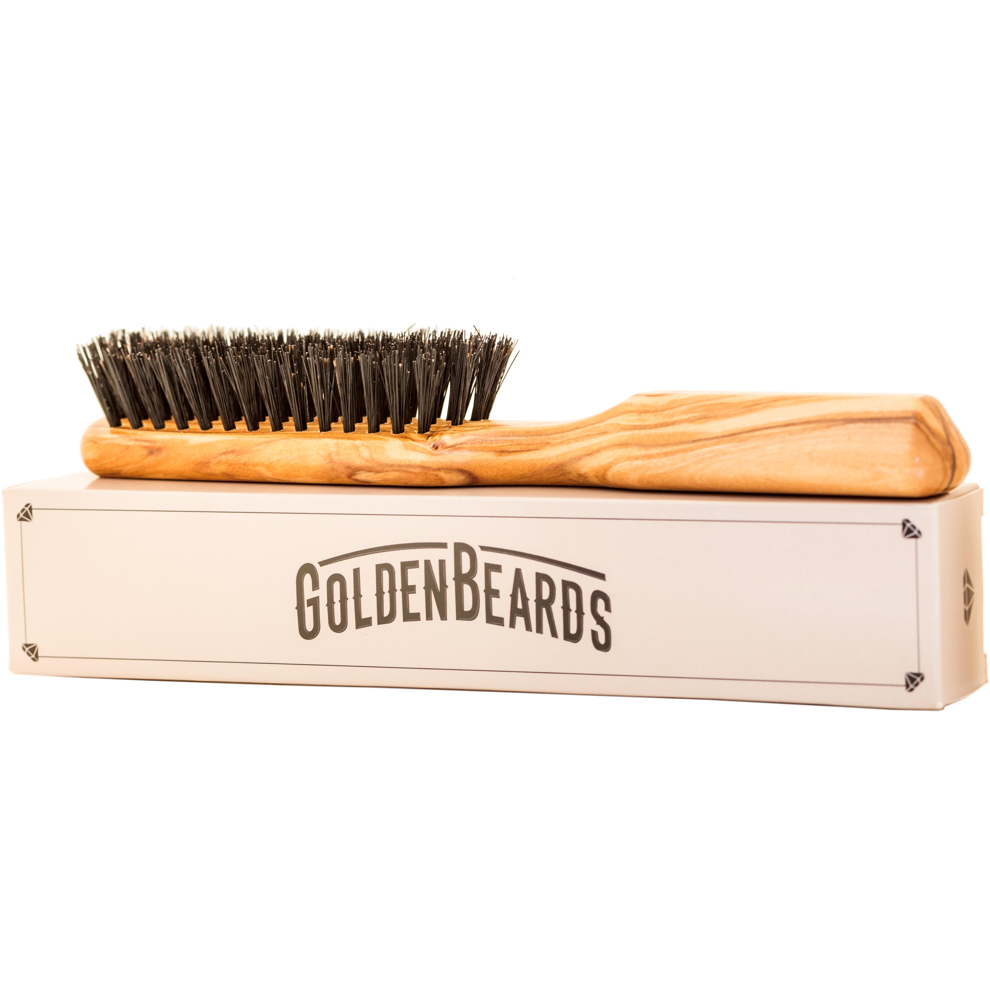 Alternativ bild 1 för Golden Beards Olive Wood Beard Brush