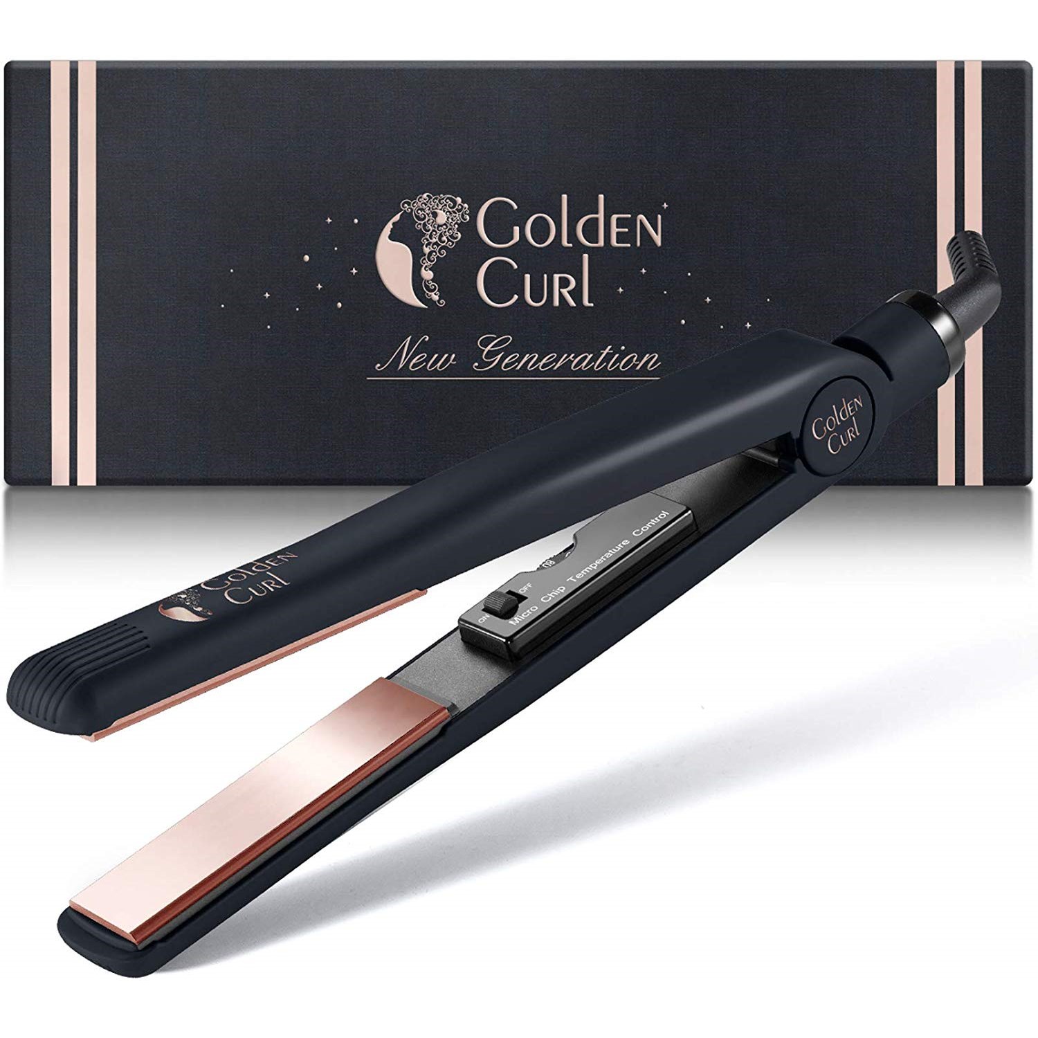 Läs mer om Golden Curl 829 Rose Gold Straightener