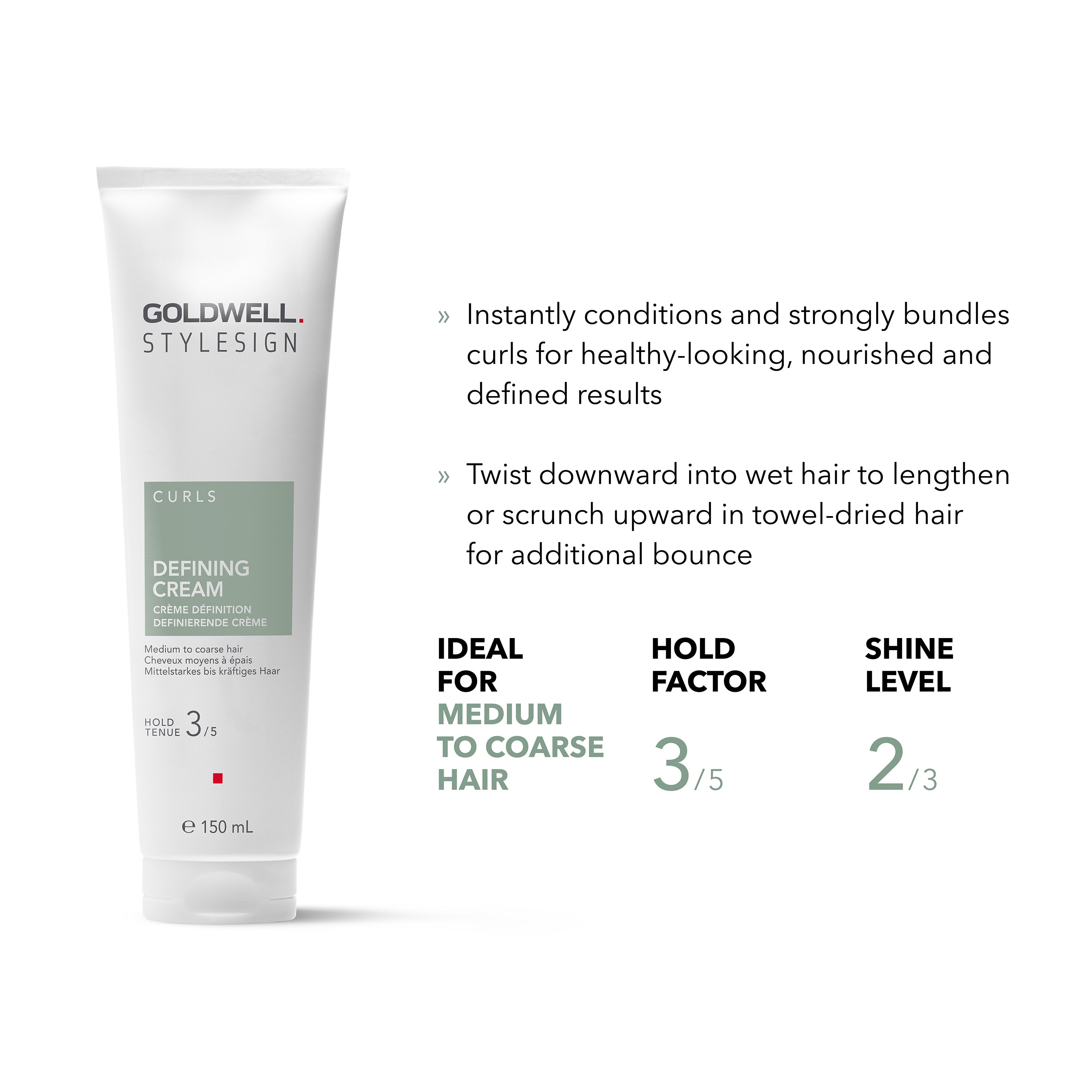 Alternativ bild 1 för Goldwell StyleSign Curls Defining Cream  150 ml