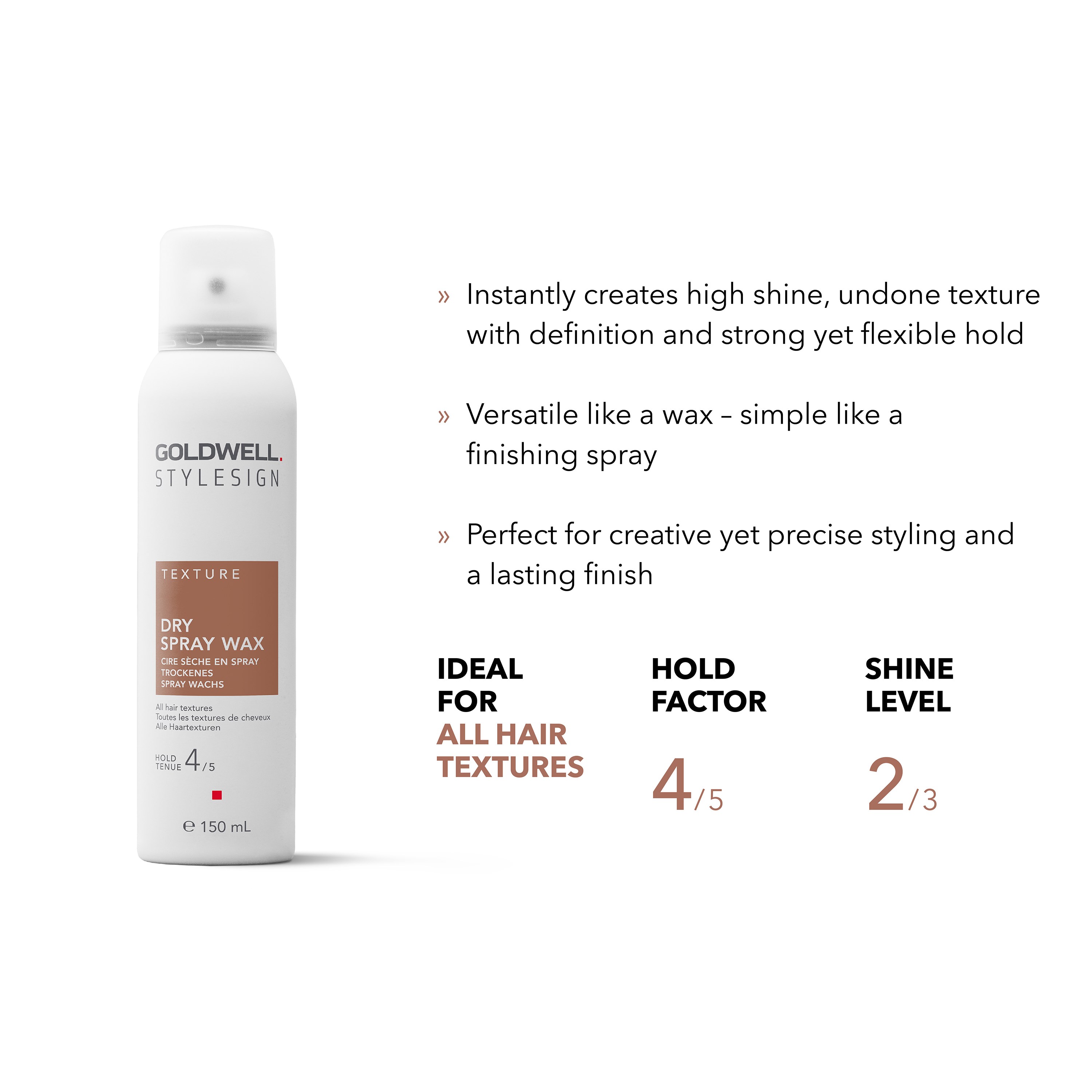 Alternativ bild 1 för Goldwell StyleSign Texture Dry Spray Wax  150 ml