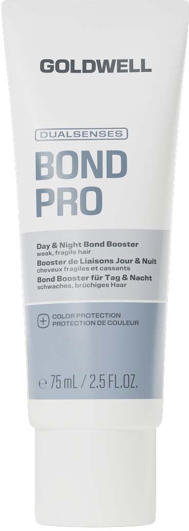 Goldwell Bond Pro Haarbehandlungstube mit weißer und blauer Verpackung und schwarzem Text.