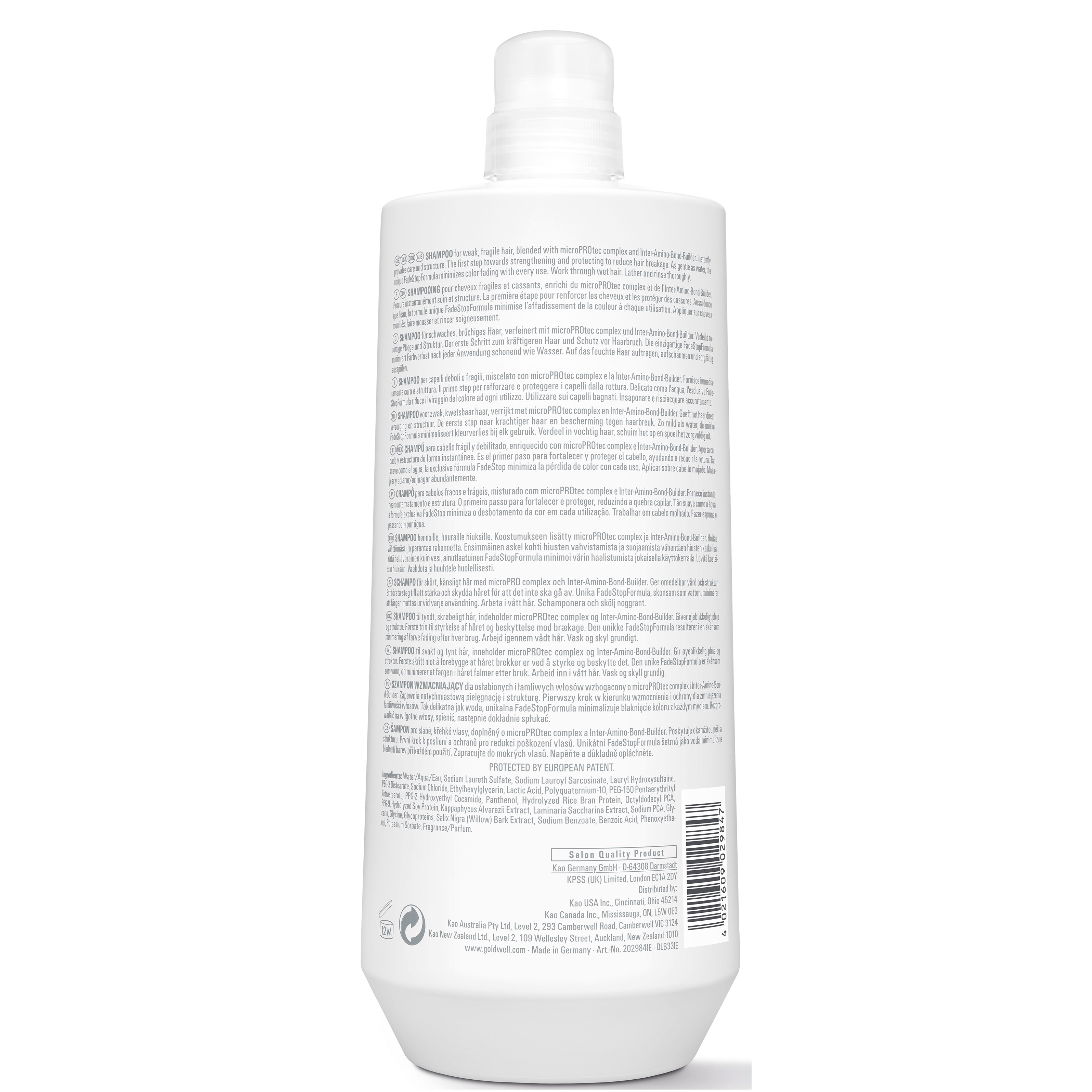 Alternativ bild 1 för GOLDWELL_Dualsenses Bond Pro Shampoo strengthening hair 1000ml