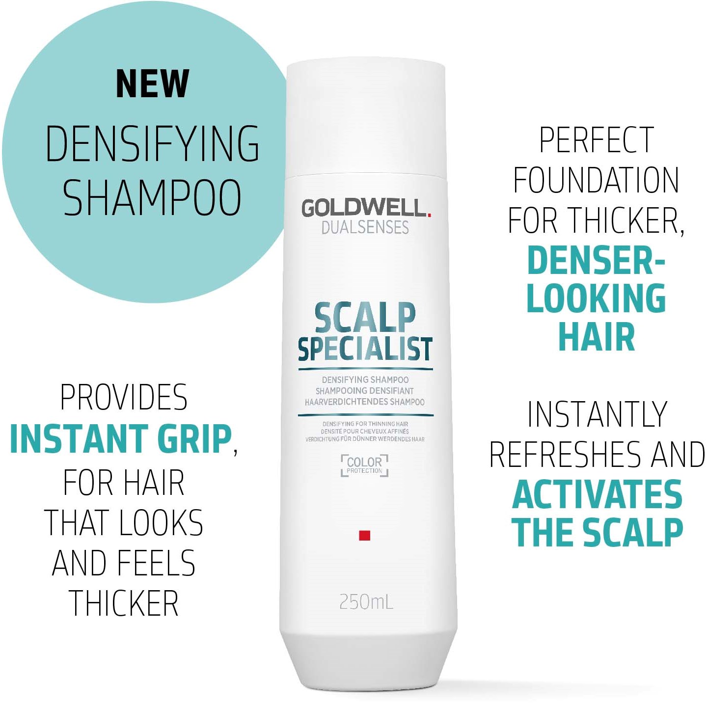 Alternativ bild 1 för Goldwell Dualsenses Scalp Specialist Densifying Shampoo  250 ml