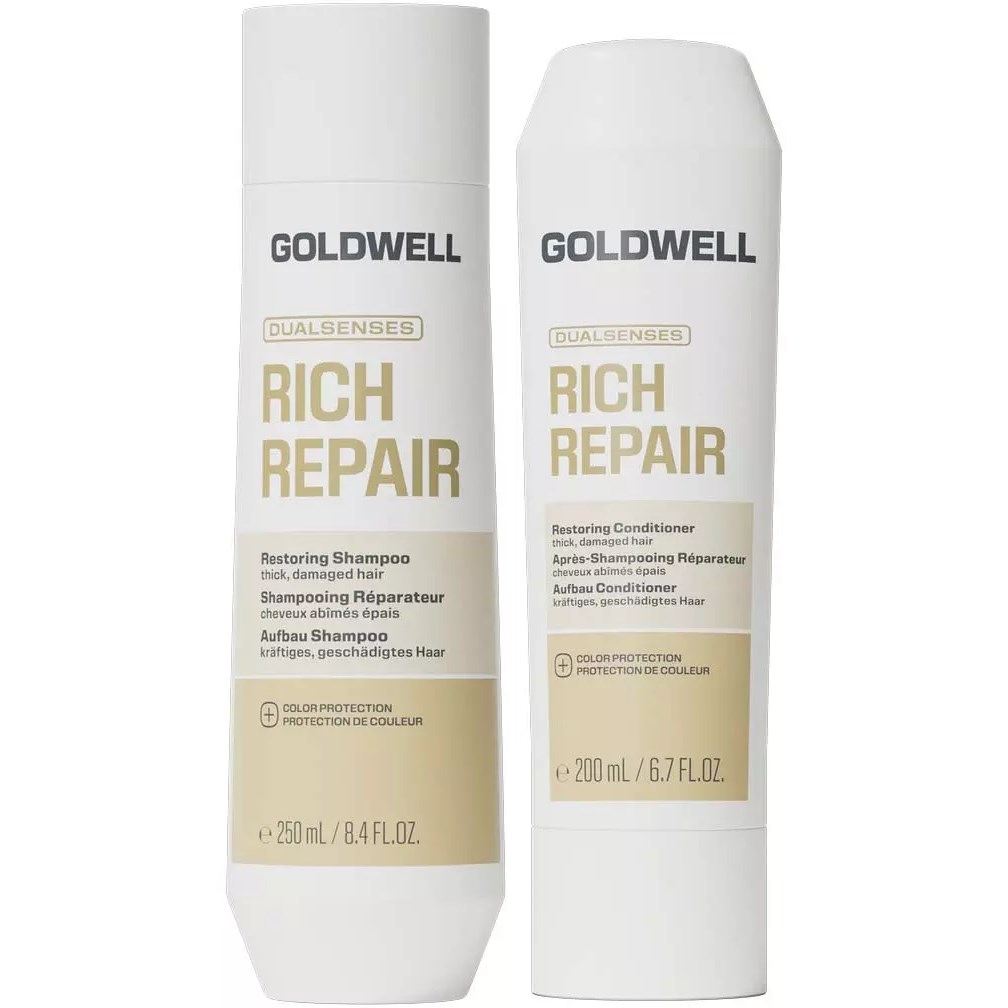 Goldwell Dualsenses Rich Repair Bundle Restoring Shampoo 250 ml & Conditioner 200 ml