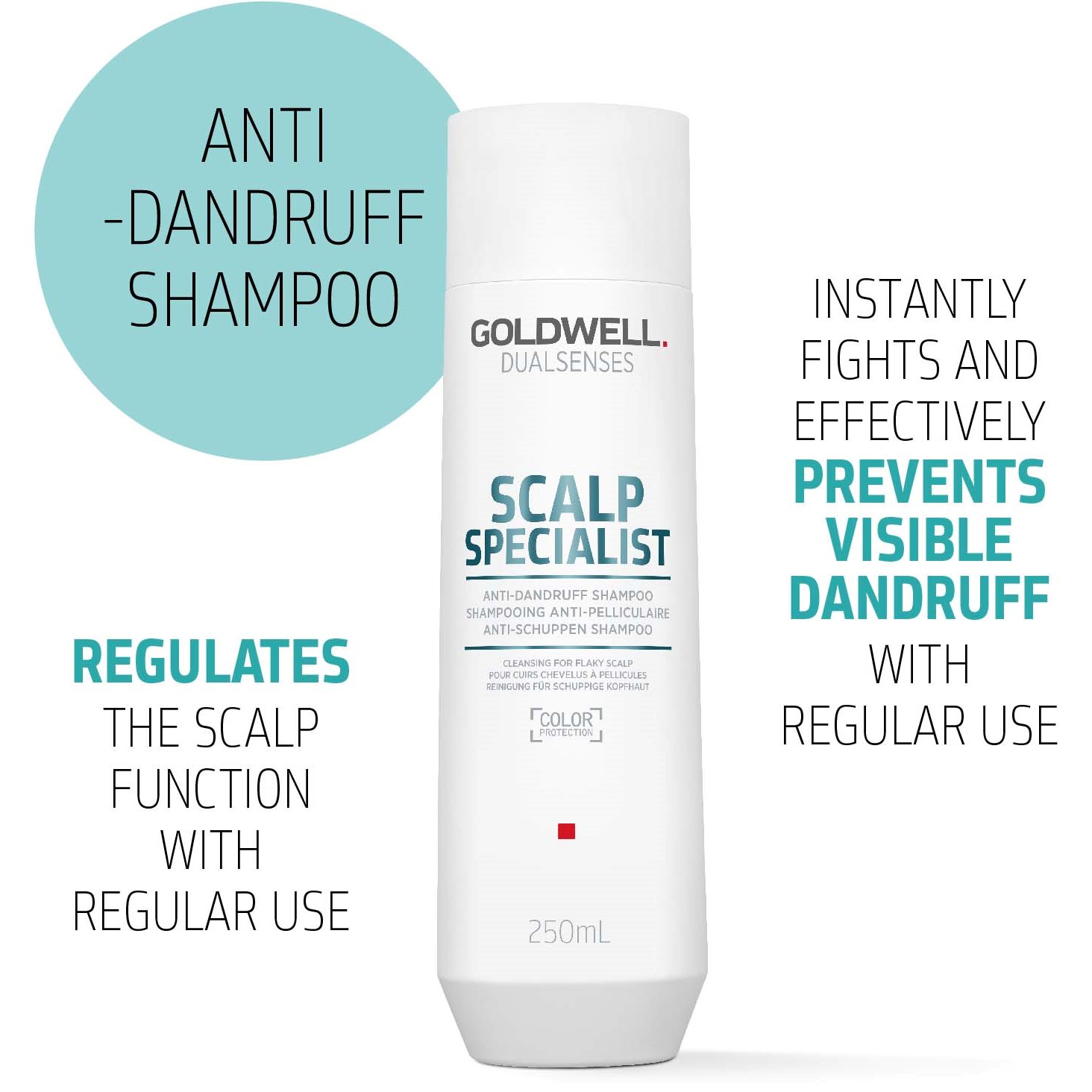 Goldwell Dualsenses Scalp Specialist Anti-Dandruff Shampoo 250 ml (obrázok 3)