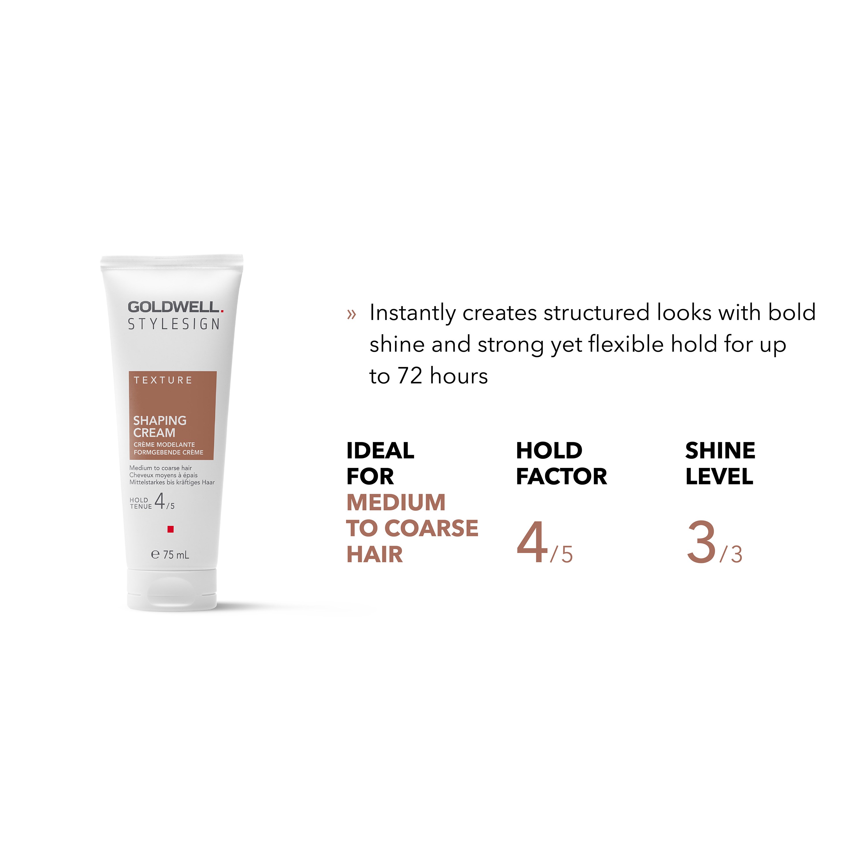 Alternativ bild 1 för Goldwell StyleSign Texture Shaping Cream  75 ml