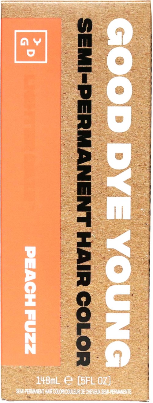A semi-permanent hair color product called Good Dye Young. It is Peach Fuzz shade, with 148ml size.