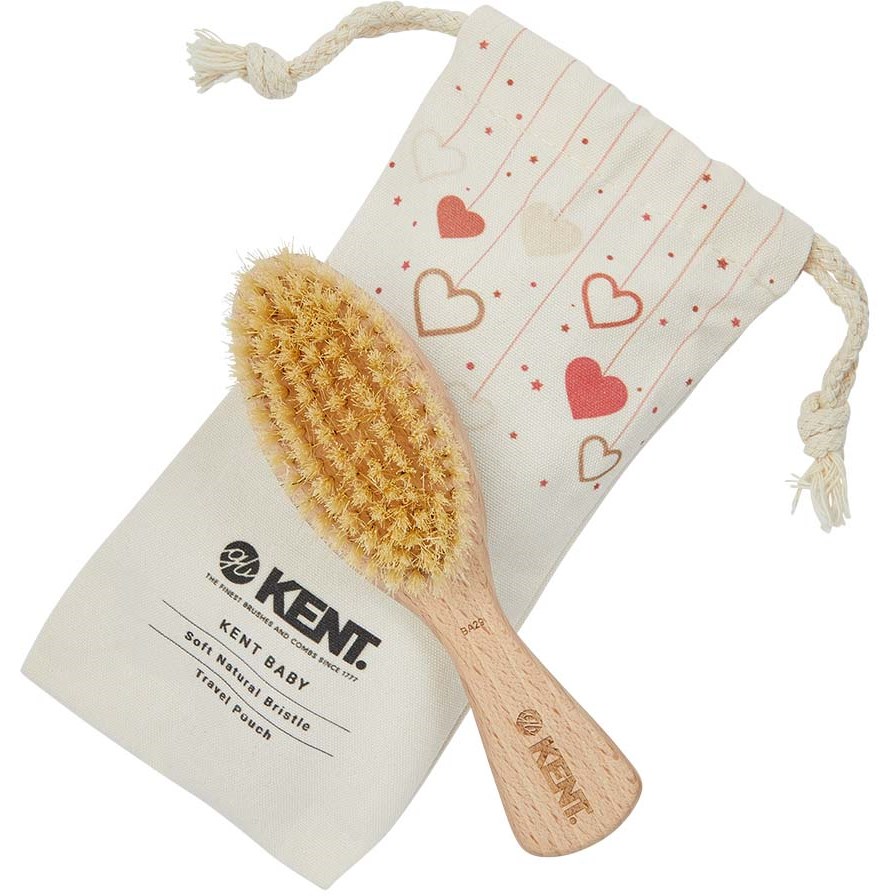 Image of Kent Brushes Kent Baby Baby Brush & Canvas Travel Pouch