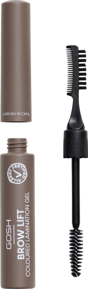 GOSH Copenhagen Brow Lift Coloured Lamination Gel 001 Grey Brown 6 ml