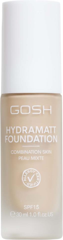 GOSH Copenhagen Hydramatt Foundation 30 ml 002N Very Light - Neutral Undertone 30 ml