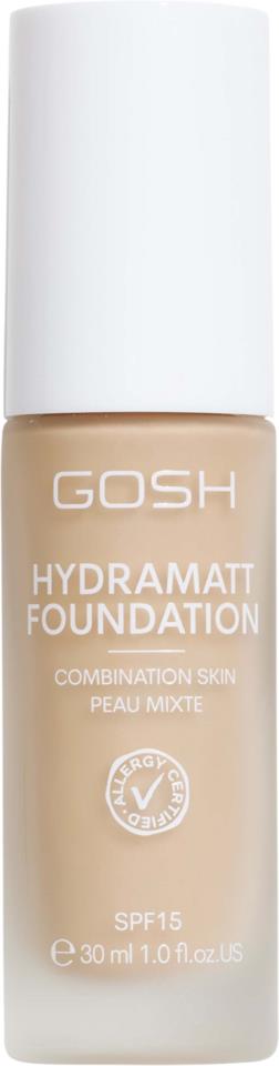 GOSH Copenhagen Hydramatt Foundation 30 ml 004N Light - Neutral Undertone 33 ml
