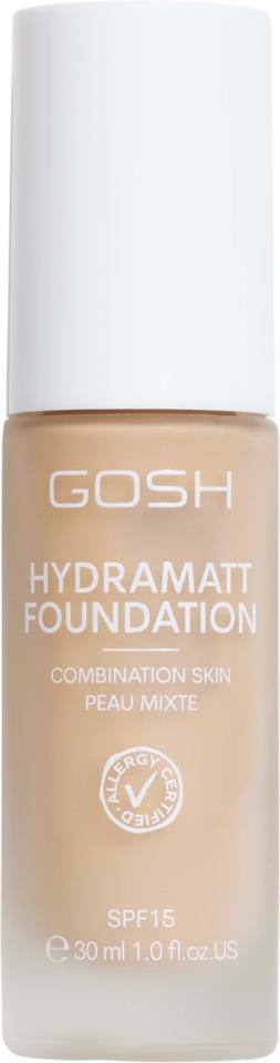 GOSH Copenhagen Hydramatt Foundation 30 ml 006N Medium Light - Neutral Undertone 36 ml